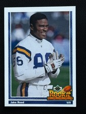 1991 Upper Deck Rookie Force #646 Jake Reed RC Minnesota Vikings Football Card. rookie card picture