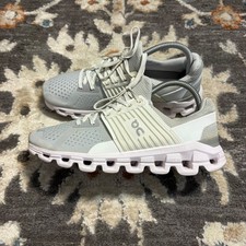 On Running Cloud Athletic Shoes Gray White Women's Size 8