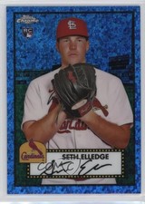 2021 Chrome Platinum Anniversary Blue Mini-Diamond Refractor Seth Elledge 0uq0