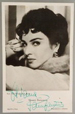 Autogramm italienische Film- und TV Schauspielerin Silvana Pampanini (132303)