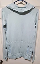 Lululemon Rest Less Hoodie Size 8 Heathered Caspian Blue 