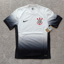 Nike Corinthians Brazil Dri Fit ADV Match SS Soccer Home Jersey Sz M FN8765-100