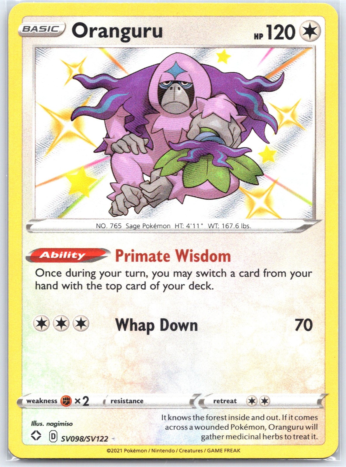 Oranguru SV098/SV122 Near Mint Shining Fates: Shiny Vault Pokemon Shipnow