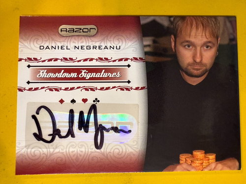 DA101620 2007 Razor Poker Signature Series #SS33 Daniel Negreanu AUTO