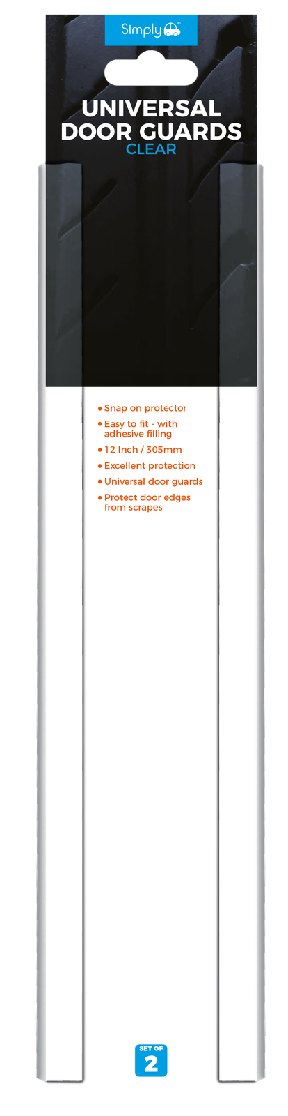 DG12 Simply Auto Universal Clear Door Guard 30Cm 2PK