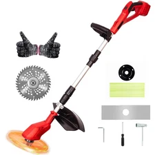 Cordless String Trimmer Compatible with Milwaukee 18V Batteries,Folding 3 in ...