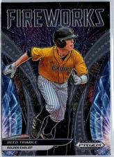 Reed Trimble 2021 Panini Prizm Draft Picks Fireworks #F-RT