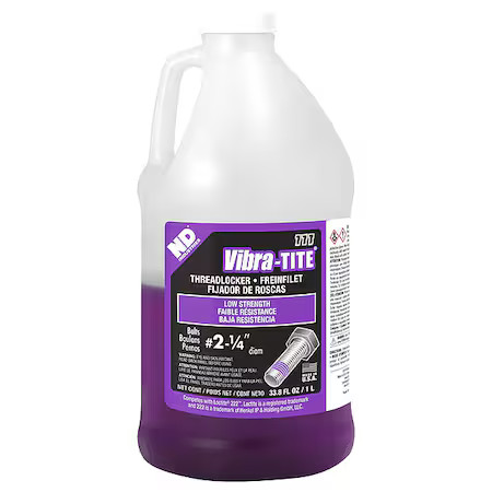 Vibra-Tite 11100 Threadlocker, Vibra-Tite 111, Purple, Low Strength, Liquid, 1