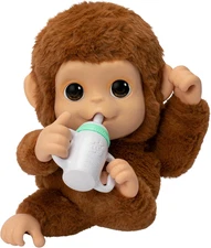 My Baby Monkey Mango, 50+ Sounds and Reactions, Plush Interactive Monkey Toy Set