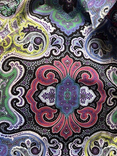 Camisa para hombre Robert Graham rara cachemira ecléctica puño francés mediana con botones - Imagen 5 de 11