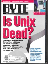 BYTE MAGAZINE SEPTEMBER 1992 VOL. 17 NO. 9 VG MORE BYTES IN EBAY STORE DISCOUNT
