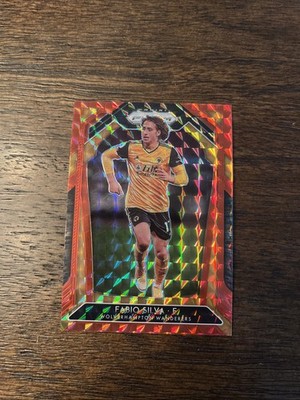 2020-21 Panini Prizm Premier League - Fabio Silva #141 Red Mosaic Prizm /159