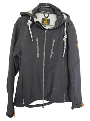 Michael Heinen Herren Softshelljacke Kapuze Outdoor Schwarz Gr. 46/S