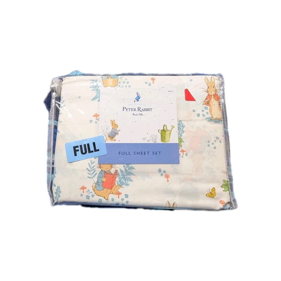 The World of Peter Rabbit by Beatrix Potter 100% Cotton 4pc FULL Sheet Set  - Image 2 of 3