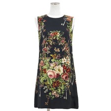 DOLCE&GABBANA Sleeveless Dress Size 40 Women Floral Black