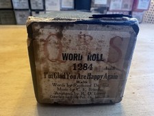 QRS Player Piano Word Roll 1284 I m Glad You Are Happy Again