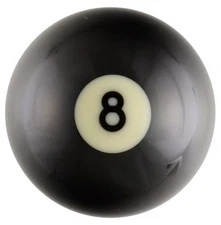 SRS #8 Replacement 2-1/4 Pool Ball (Solid Black)