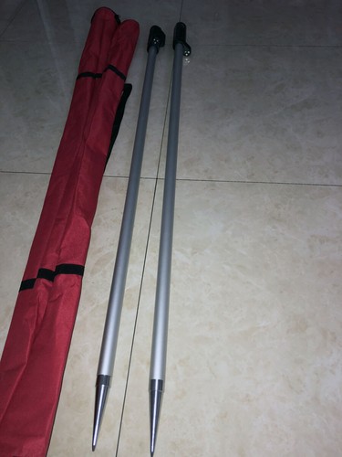 NEW 2PCS 2.15m ( 7 ft ) Prism pole for total stations Surveying 5/8"x11 thread - Picture 9 of 9