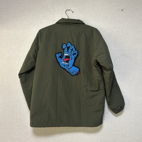Santa Cruz Skateboards Coach Jacket Fleece green M size Rare! from Japan - Picture 2 of 9