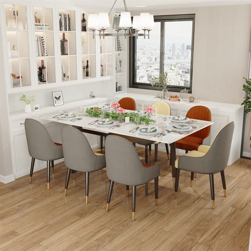 10-seat High Appearance Extendable Dining Table Sintered Stone 180cm Rectangular - Picture 9 of 19