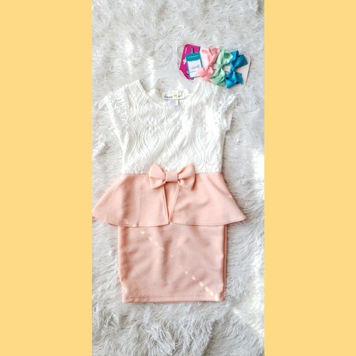 NWT Girls 2pc Easter Dress Outfit Sz 5/6 - Picture 2 of 5