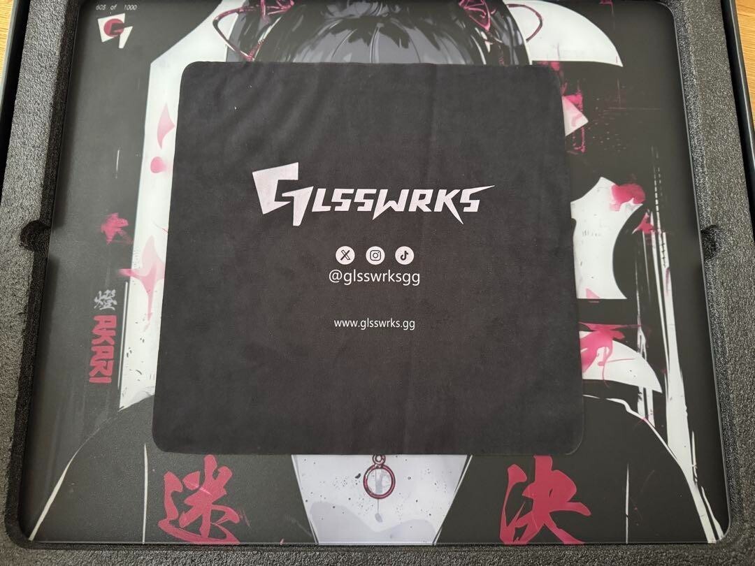 GLSSWRKS Akari Premium Glass Mousepad Japan edition all