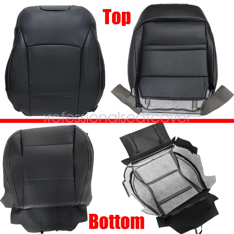 Cubierta de asiento inferior y trasero perforada negra para conductor Subaru Outback 2015-2019 Foto 4 de 4