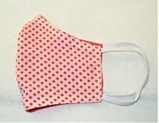 Face Mask Wire Adult Coral Red