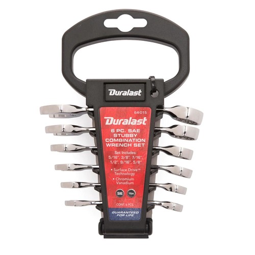 Duralast SAE Stubby Combination Wrench Set 6 Piece   # 64-015