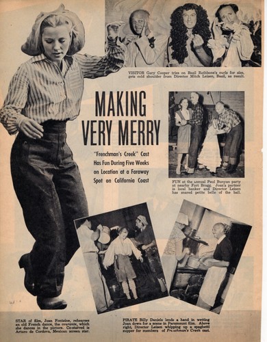 Joan Fontaine Magazin Fotoausschnitt 1 Seite C1524