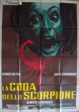 CASE OF THE SCORPION'S TAIL Italian 2F movie poster 39x55 GIALLO 1971