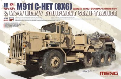 Meng SS-013 Model 1/35 M911 C-HET (8×6) & M747 Heavy Equipment Semi-Trailer