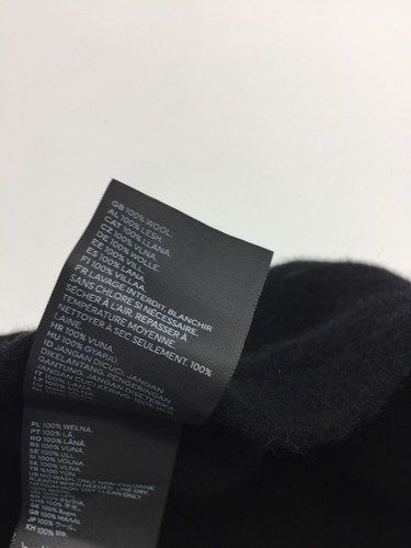 H&M Black Beret Wool Hat Unisex One Size - Picture 8 of 8