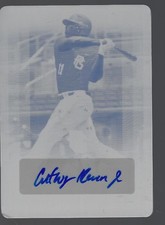 2017 Leaf Perfect Game National Auto Print Plat Yellow #BAAH2 Anthony Herron 1/1