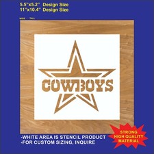 Cowboys - Reusable, Flexible Plastic Stencil