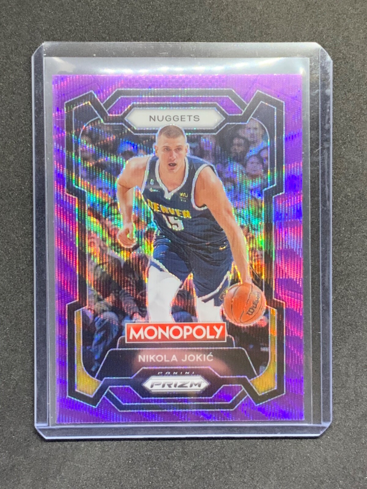 2023-24 Panini Prizm Monopoly Nikola Jokic Purple Wave Prizm #1 Denver Nuggets