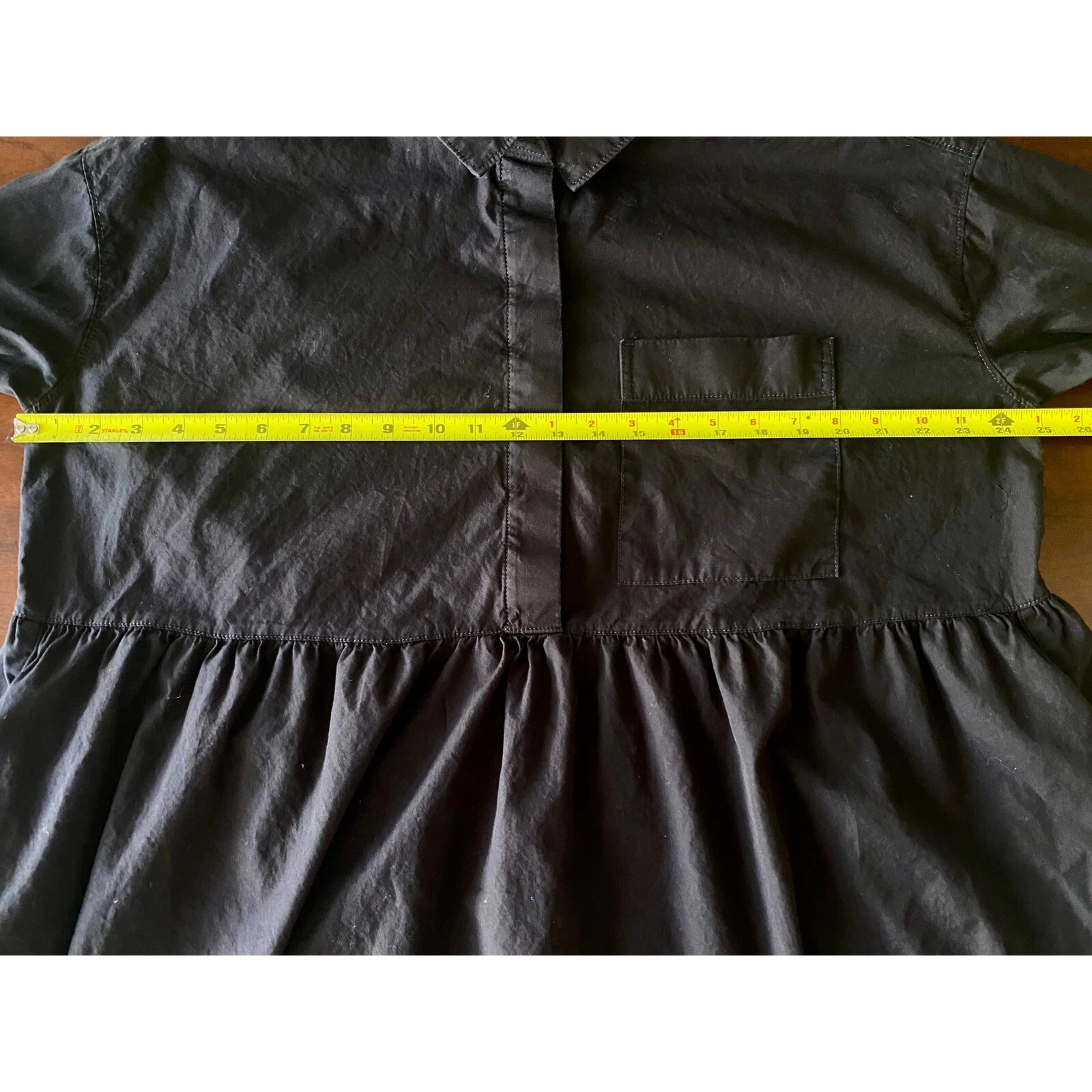 VETEMENTS Abito donna Everlane lunghezza ginocchio manica lunga oversize nero taglia M