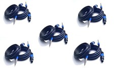 10pack 25 ft Speakon to 1/4" Male Speaker Cables, Professional Audio Amplifier