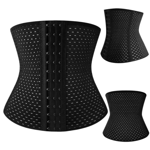 Taillentrainer Damen Korsett Sauna Schweiß Abnehmen Body Shaper Gürtel Haken&Augen - Bild 20 von 21