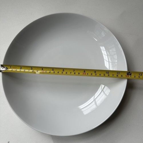 2 Crate & Barrel Large Low Rim White Pasta Serving Essential Coupe Bowls 11.75” - Picture 6 of 6