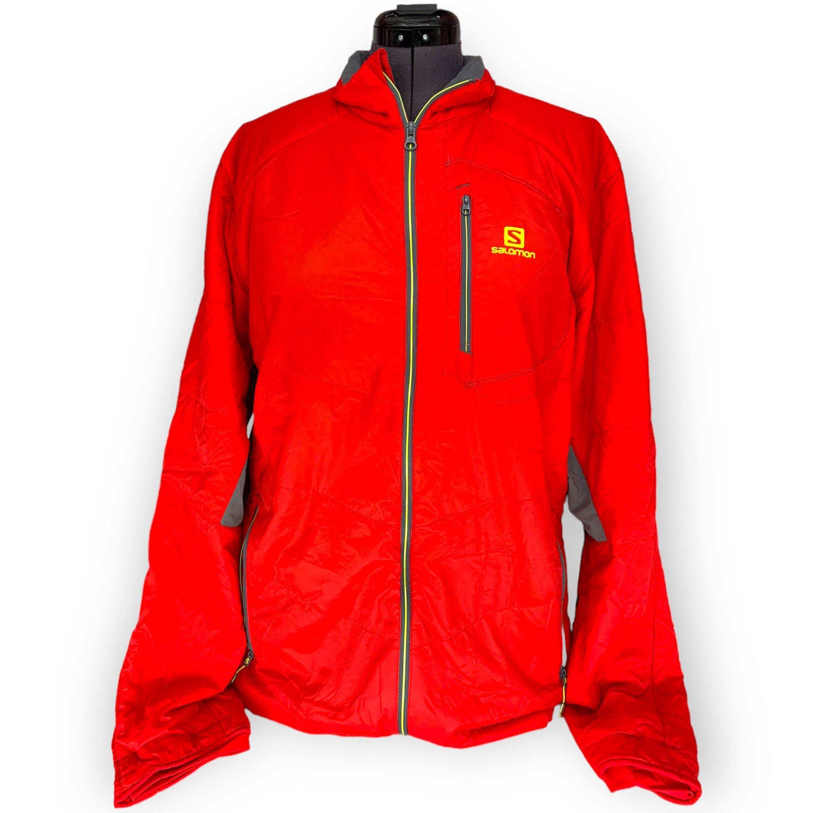 Giacca outdoor rossa Salomon Minim Synth uomo Primaloft taglia XXL
