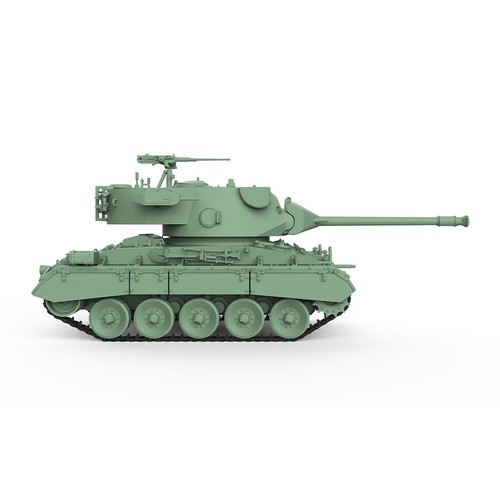 SSMODEL SS87513 1/87 HO Scale Railway Military Model Kit US M24E2 Super Chaffee - Picture 4 of 5