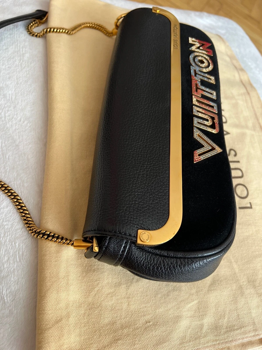 LOUIS VUITTON Marc Jacobs Turquoise Suede and Gold LV Monogram