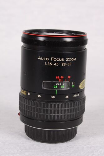 Objectif zoom Saitex AF 28-80 mm f/3,5-4,5 pour monture A Minolta - Photo 1/16