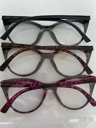 BETSEY JOHNSON 3 pk THICK BLACK, TORTOISE, ROSE ANIMAL Readers Glasses +2.00 - Picture 6 of 6