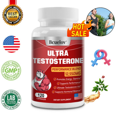 Testosterone Booster With Performance Blend Muscle Building High Dose Capsules