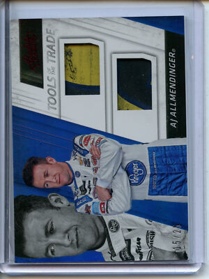 2017 Panini Absolute NASCAR Dual Tools of Trade RED AJ Allmendinger #15/25