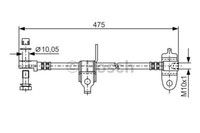 1 987 481 045 Bosch Bremsschlauch FüR Ford,Ford Australia