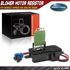 Heater Blower Motor Resistor w/ 6-Pin for Chevy Express GMC Savana C7500 Topkick