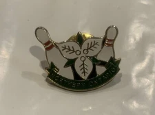 Northern Ontario Bowling Trillium Flower Lapel Hat Pin DO